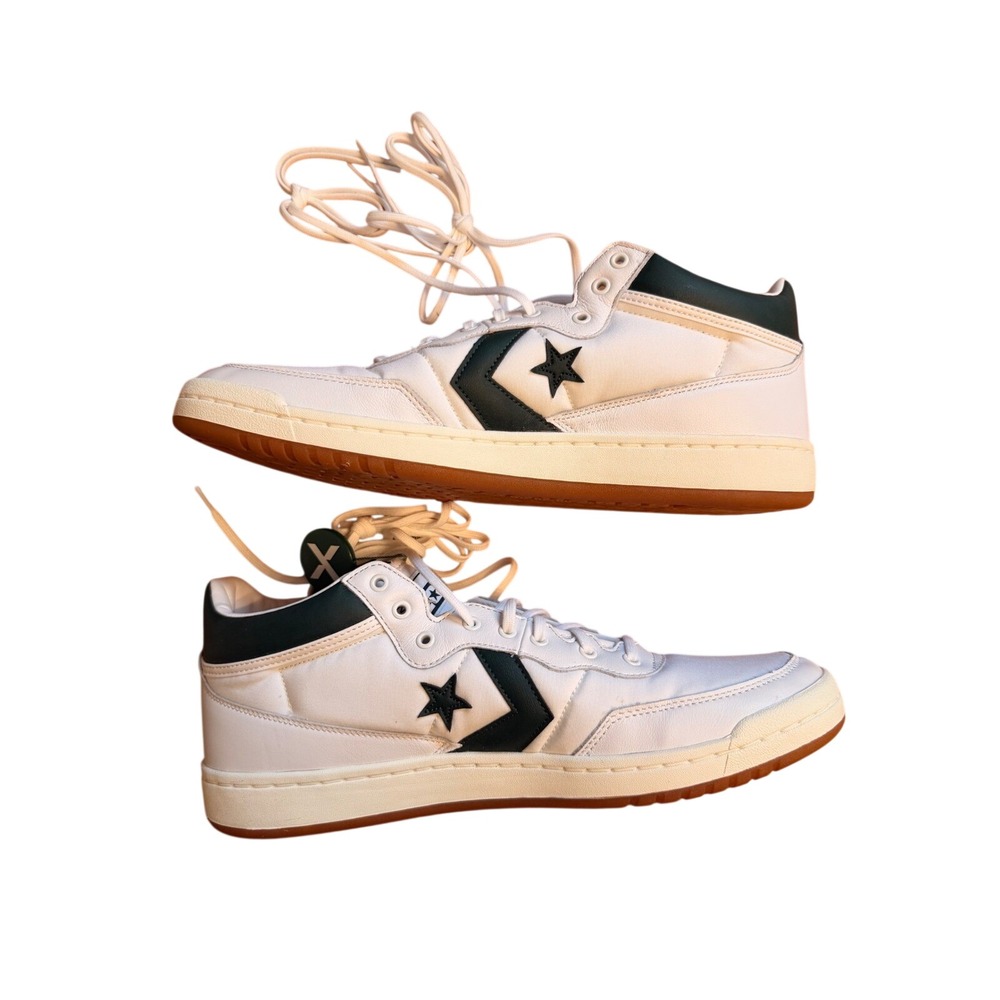 Converse CONS Fastbreak Pro Mid White Forest Green Mens 13‎ Sneakers 166247C